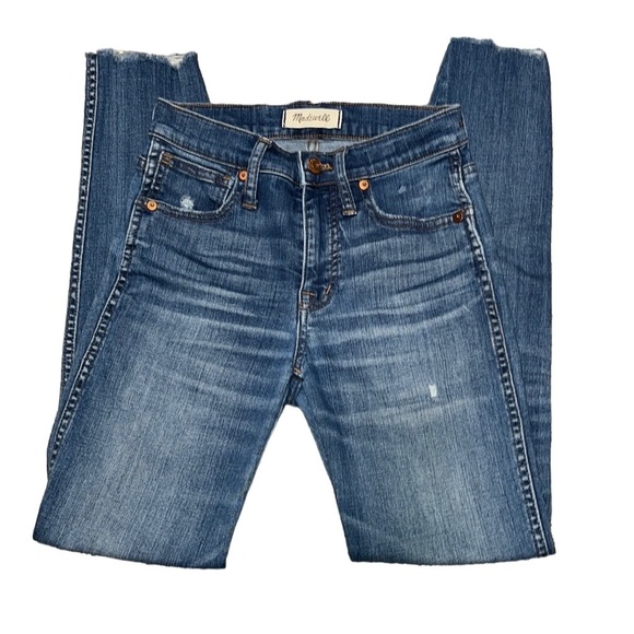 Madewell Denim - Madewell 9" High-Rise Destructed Skinny Jeans